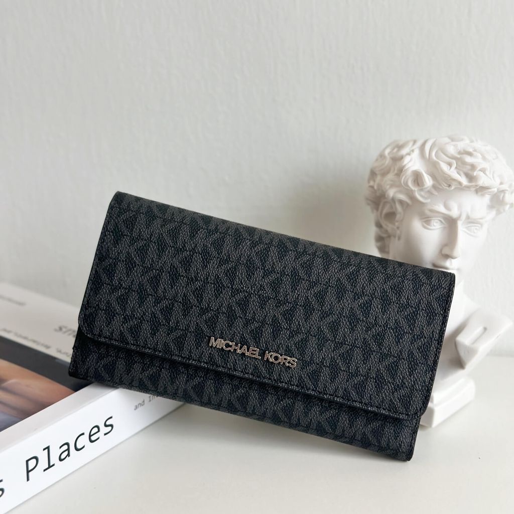 JuzBeauty_JuzBeautyMalaysia_JuzPretty_Authentic_Kbeauty_Malaysia_Skin_Care_Cosmetics_Jbeauty_Health_Care_korean_streetwear_US_Luxury_MICHAEL KORS 35F8STVF3B Jet Set Travel Large Trifold Wallet In Signature Black 长钱包2