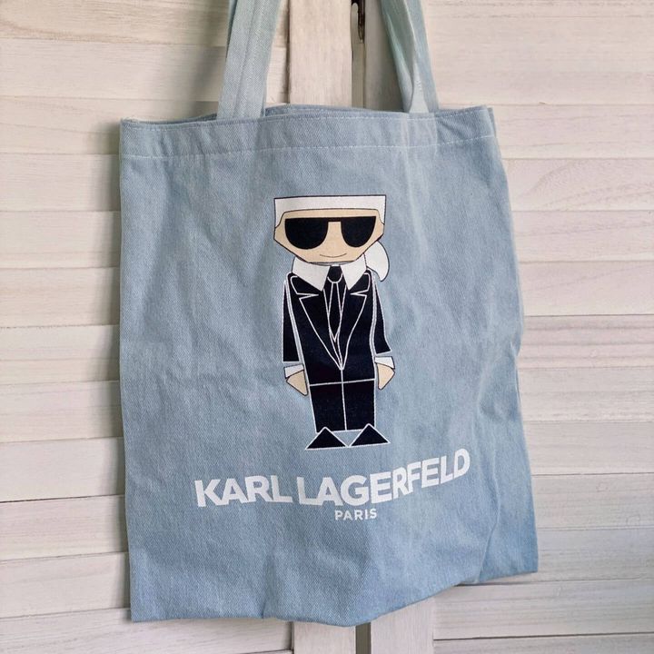 JuzBeauty_JuzBeautyMalaysia_JuzPretty_Authentic_Kbeauty_Malaysia_Skin_Care_Cosmetics_Jbeauty_Health_Care_korean_streetwear_US_Luxury_KARL LAGERFELD Canvas Tote Bag 托特包1