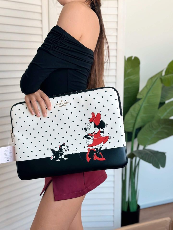 JuzBeauty_JuzBeautyMalaysia_JuzPretty_Authentic_Kbeauty_Malaysia_Skin_Care_Cosmetics_Jbeauty_Health_Care_korean_streetwear_US_Luxury_KATE SPADE K4835 Disney x Minnie Mouse Figaro Cat Universal Laptop Sleeve 笔记本电脑包3
