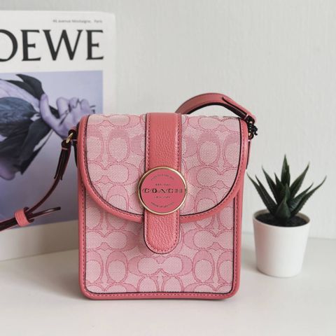 JuzBeauty_JuzBeautyMalaysia_JuzPretty_Authentic_Kbeauty_Malaysia_Skin_Care_Cosmetics_Jbeauty_Health_Care_korean_streetwear_US_Luxury_COACH C8321 North South Lonnie Crossbody In Signature Jacquard Im-Taffy 斜挎包3