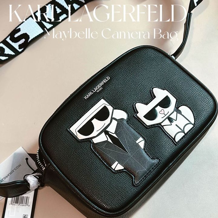 JuzBeauty_JuzBeautyMalaysia_JuzPretty_Authentic_Kbeauty_Malaysia_Skin_Care_Cosmetics_Jbeauty_Health_Care_korean_streetwear_US_Luxury_KARL LAGERFELD LH1EU9BJ Maybelle Crossbody Camera Bag In Black 相机包2