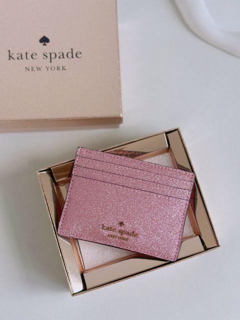 JuzBeauty_JuzBeautyMalaysia_JuzPretty_Authentic_Kbeauty_Malaysia_Skin_Care_Cosmetics_Jbeauty_Health_Care_korean_streetwear_US_Luxury_KATE SPADE KE448 Boxed Glimmer Small Slim Card Holder Mitten Pink 卡包礼盒2