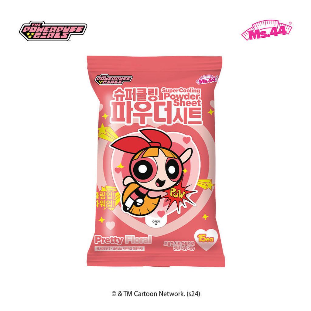 JuzBeauty-JuzBeautyMalaysia-JuzPretty-Authentic-Kbeauty-Malaysia-Skin-Care-Cosmetics-Jbeauty-Health-Care-korean-streetwear-Olive-Young-MS44 THE POWERPUFF GIRL x SUPER COOLING Powder Sheet 降温湿巾 8