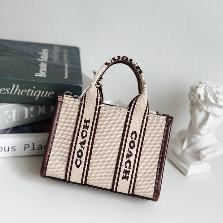 JuzBeauty_JuzBeautyMalaysia_JuzPretty_Authentic_Kbeauty_Malaysia_Skin_Care_Cosmetics_Jbeauty_Health_Care_korean_streetwear_US_Luxury_COACH CS618 Smith Mini Tote In IM Natural Multi 迷你托特包1