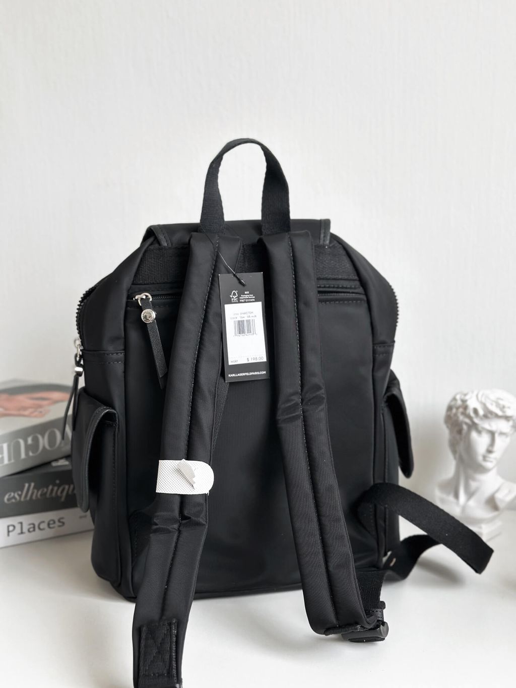 JuzBeauty_JuzBeautyMalaysia_JuzPretty_Authentic_Kbeauty_Malaysia_Skin_Care_Cosmetics_Jbeauty_Health_Care_korean_streetwear_US_Luxury_KARL LAGERFELD LH4KE7DH Nylon Backpack In Black 背包6