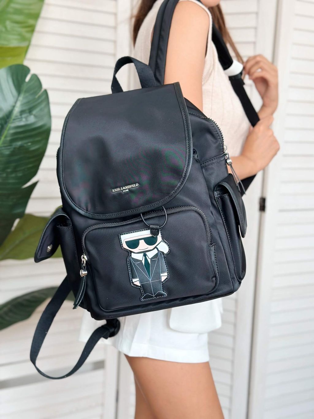 JuzBeauty_JuzBeautyMalaysia_JuzPretty_Authentic_Kbeauty_Malaysia_Skin_Care_Cosmetics_Jbeauty_Health_Care_korean_streetwear_US_Luxury_KARL LAGERFELD LH4KE7DH Nylon Backpack In Black 背包8