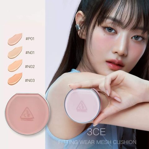 JuzBeauty-JuzBeautyMalaysia-JuzPretty-Authentic-Kbeauty-Malaysia-Skin-Care-Cosmetics-Jbeauty-Health-Care-korean-streetwear-Olive-Young-3CE Fitting Wear Mesh Cushion 水雾粉气垫6