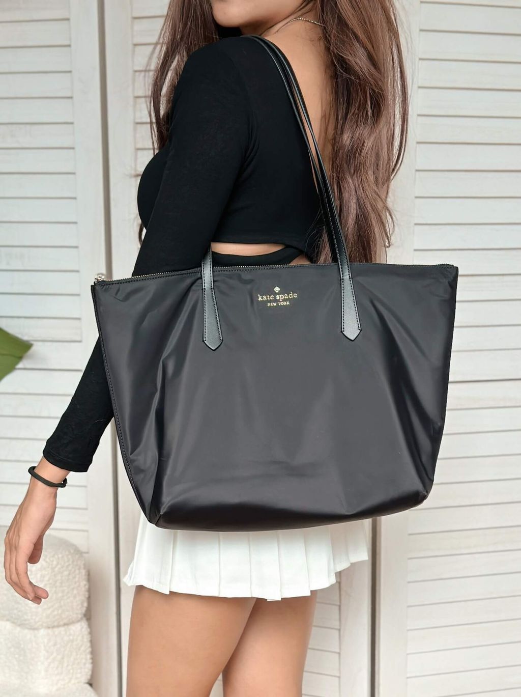 JuzBeauty_JuzBeautyMalaysia_JuzPretty_Authentic_Kbeauty_Malaysia_Skin_Care_Cosmetics_Jbeauty_Health_Care_korean_streetwear_US_Luxury_KATE SPADE KF586 Kitt Large Tote In Black 托特包5