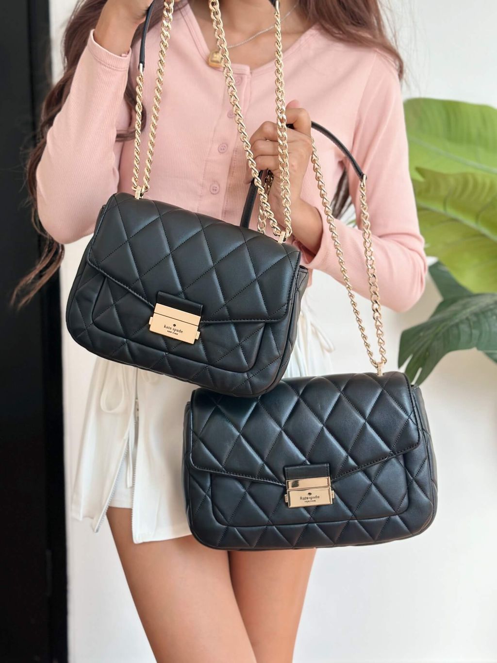 JuzBeauty_JuzBeautyMalaysia_JuzPretty_Authentic_Kbeauty_Malaysia_Skin_Care_Cosmetics_Jbeauty_Health_Care_korean_streetwear_US_Luxury_KATE SPADE KA767 Carey Small Flap Shoulder Bag In Black 单肩包3