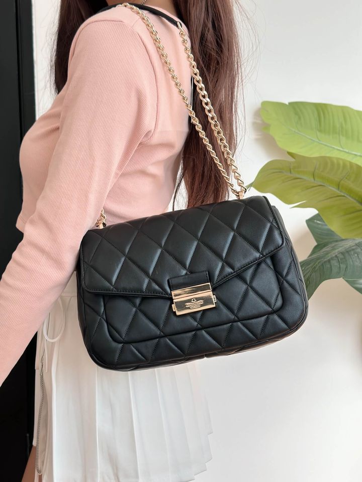 JuzBeauty_JuzBeautyMalaysia_JuzPretty_Authentic_Kbeauty_Malaysia_Skin_Care_Cosmetics_Jbeauty_Health_Care_korean_streetwear_US_Luxury_KATE SPADE KA766 Carey Medium Flap Shoulder Bag In Black 单肩包8