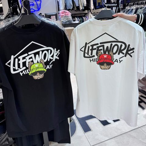 JuzBeauty-JuzBeautyMalaysia-JuzPretty-Authentic-Kbeauty-Malaysia-Skin-Care-Cosmetics-Jbeauty-Health-Care-korean-streetwear-LIFEWORK Bucket Hipdog Short Sleeve T-Shirt Tee 上衣 LW242TS4233