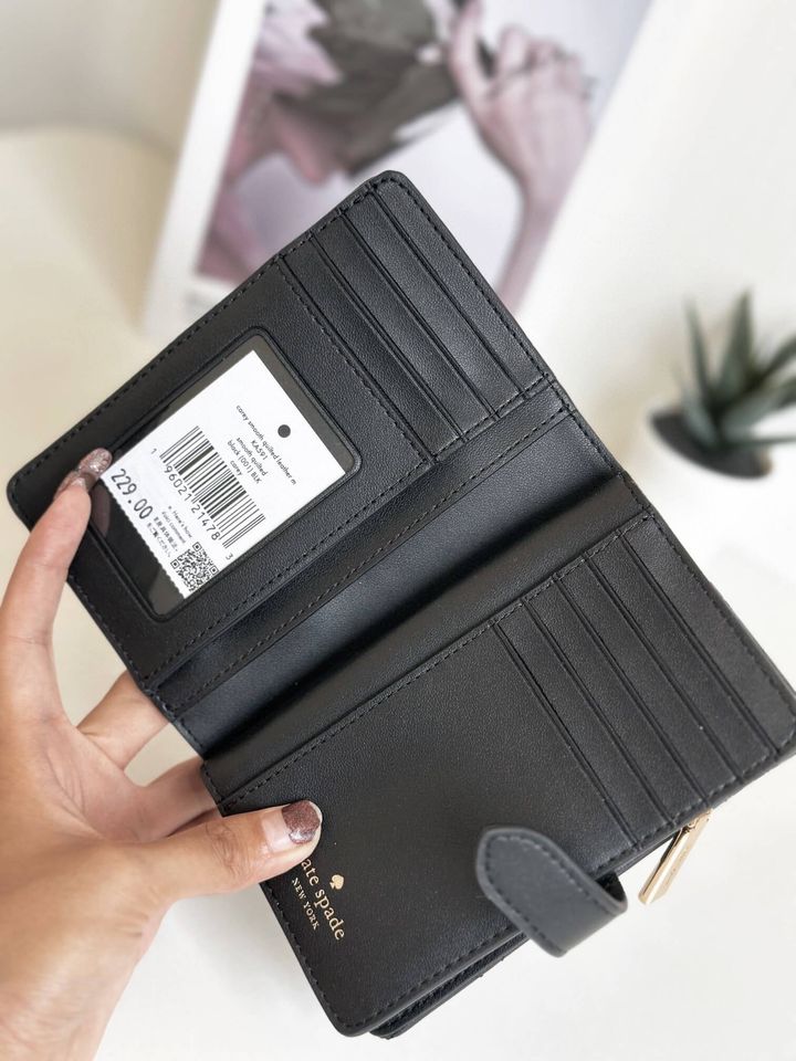JuzBeauty_JuzBeautyMalaysia_JuzPretty_Authentic_Kbeauty_Malaysia_Skin_Care_Cosmetics_Jbeauty_Health_Care_korean_streetwear_US_Luxury_KATE SPADE K6147 Gemma Small Slim Card Holder Bing Cherry In Cream Multi 女款卡包7