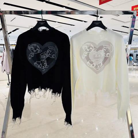 JuzBeauty-JuzBeautyMalaysia-JuzPretty-Authentic-Kbeauty-Malaysia-Skin-Care-Cosmetics-Jbeauty-Health-Care-korean-streetwear-ADLV x POWERPUFF GIRLS Damaged Knit 针织上衣6