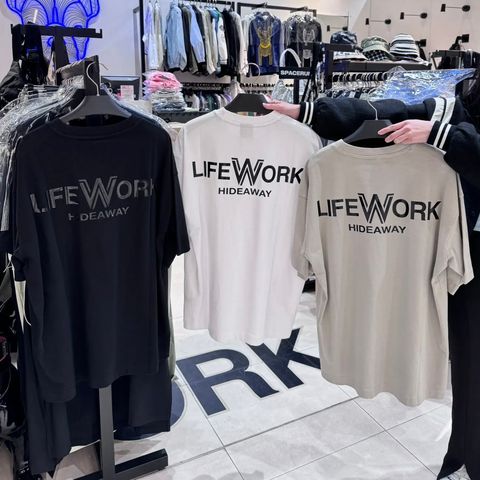 JuzBeauty-JuzBeautyMalaysia-JuzPretty-Authentic-Kbeauty-Malaysia-Skin-Care-Cosmetics-Jbeauty-Health-Care-korean-streetwear-LIFEWORK Radok Supima Logo Short Sleeve T-Shirt Tee 上衣 LW245TS9105