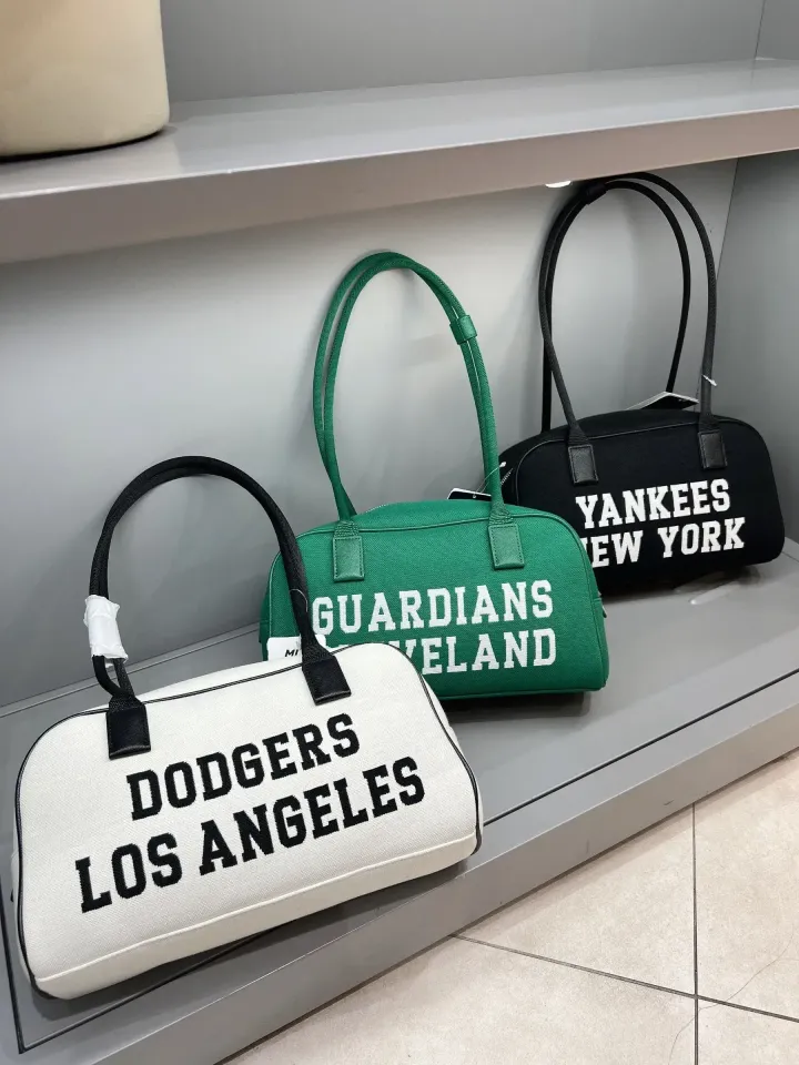 Kbeauty-Malaysia-Skin-Care-Cosmetics-Jbeauty-Health-Care-korean-streetwear-MLB Varsity Jacquard Canvas Square Shoulder Bag 保龄球包 3ABQL014N11