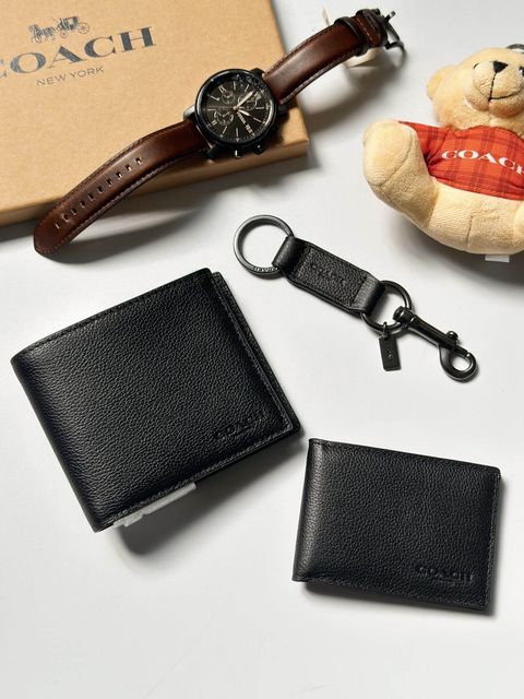 _Malaysia_Skin_Care_Cosmetics_Jbeauty_Health_Care_korean_streetwear_US_Luxury_COACH F64118 CS433 Compact ID Wallet in Gift Set Black 男款钱包卡包礼盒7