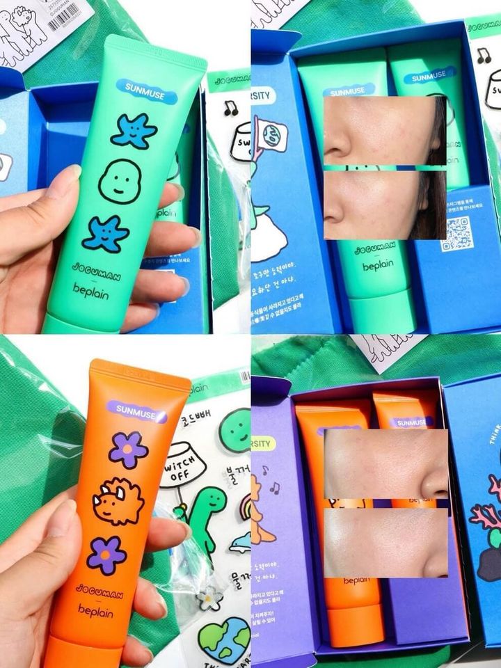 JuzBeauty-JuzBeautyMalaysia-JuzPretty-Authentic-Kbeauty-Malaysia-Skin-Care-Cosmetics-Jbeauty-Health-Care-korean-streetwear-Olive-Young-BEPLAIN x JOGUMAN Sunmuse Sun Cream 防晒霜套装4