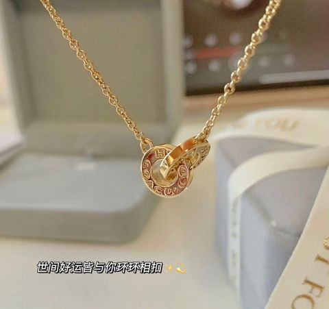 JuzBeauty_JuzBeautyMalaysia_JuzPretty_Authentic_Kbeauty_Malaysia_Skin_Care_Cosmetics_Jbeauty_Health_Care_korean_streetwear_US_Luxury_COACH 91441 CO233 Interlocking Open Circle Pendant Necklace 项链1