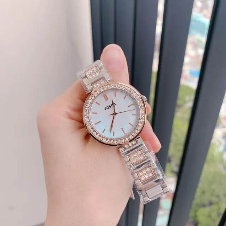 JuzBeauty_JuzBeautyMalaysia_JuzPretty_Authentic_Kbeauty_Malaysia_Skin_Care_Cosmetics_Jbeauty_Health_Care_korean_streetwear_US_Luxury_FOSSIL BQ3337 Karli Three-Hand Two-Tone Stainless Steel Watch 女士手表6