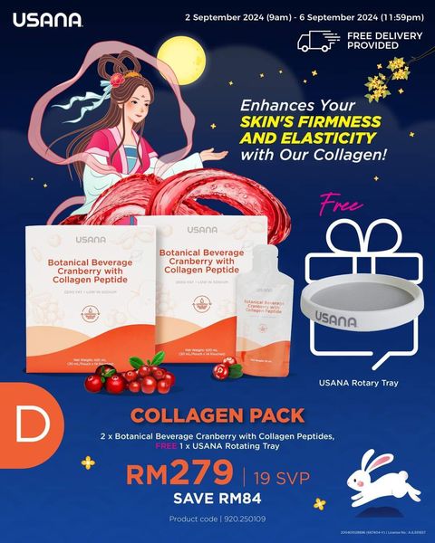 JuzBeauty-JuzBeautyMalaysia-JuzPretty-Authentic-Kbeauty-Malaysia-Skin-Care-Cosmetics-Jbeauty-Health-Care-korean-streetwear-USANA Collagen Pack 胶原蛋白肽饮配套2