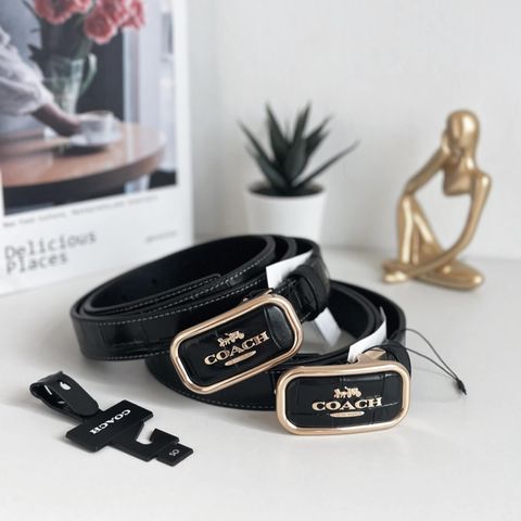 JuzBeauty_JuzBeautyMalaysia_JuzPretty_Authentic_Kbeauty_Malaysia_Skin_Care_Cosmetics_Jbeauty_Health_Care_korean_streetwear_US_Luxury_COACH CR913 Signature Buckle Cut To Size Morgan Belt 25mm 女款腰带3