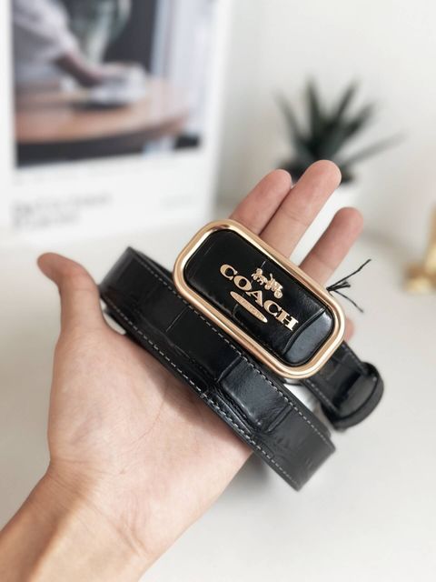 JuzBeauty_JuzBeautyMalaysia_JuzPretty_Authentic_Kbeauty_Malaysia_Skin_Care_Cosmetics_Jbeauty_Health_Care_korean_streetwear_US_Luxury_COACH CR913 Signature Buckle Cut To Size Morgan Belt 25mm 女款腰带1