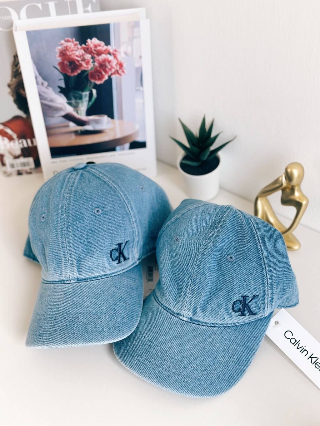 JuzBeauty_JuzBeautyMalaysia_JuzPretty_Authentic_Kbeauty_Malaysia_Skin_Care_Cosmetics_Jbeauty_Health_Care_korean_streetwear_US_Luxury_CALVIN KLEIN Baseball Cap In Denim 棒球帽5