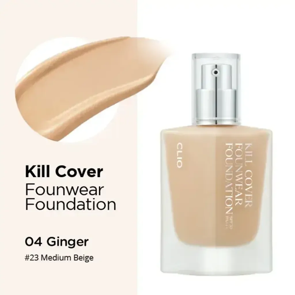JuzBeauty-JuzBeautyMalaysia-JuzPretty-Authentic-Kbeauty-Malaysia-Skin-Care-Cosmetics-Jbeauty-Health-Care-korean-streetwear-CLIO Kill Cover Founwear Foundation 昇级版魔力极致长效无瑕粉底液2