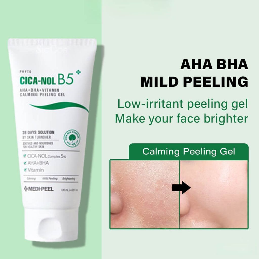 JuzBeauty-JuzBeautyMalaysia-JuzPretty-Authentic-Kbeauty-Malaysia-Skin-Care-Cosmetics-Jbeauty-Health-Care-korean-streetwear-Olive-Young-MEDIPEEL Phyto Cica-Nol B5 AHA BHA Vitamin Calming Peeling Gel MEDI-PEEL 植萃积雪草B5双酸亮白去角质凝胶 3