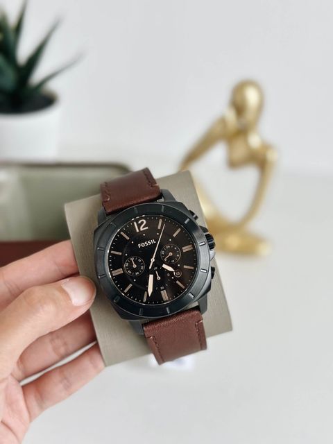 JuzBeauty_JuzBeautyMalaysia_JuzPretty_Authentic_Kbeauty_Malaysia_Skin_Care_Cosmetics_Jbeauty_Health_Care_korean_streetwear_US_Luxury_FOSSIL BQ2820 Privateer Chronograph Brown Leather Watch 男款手表4