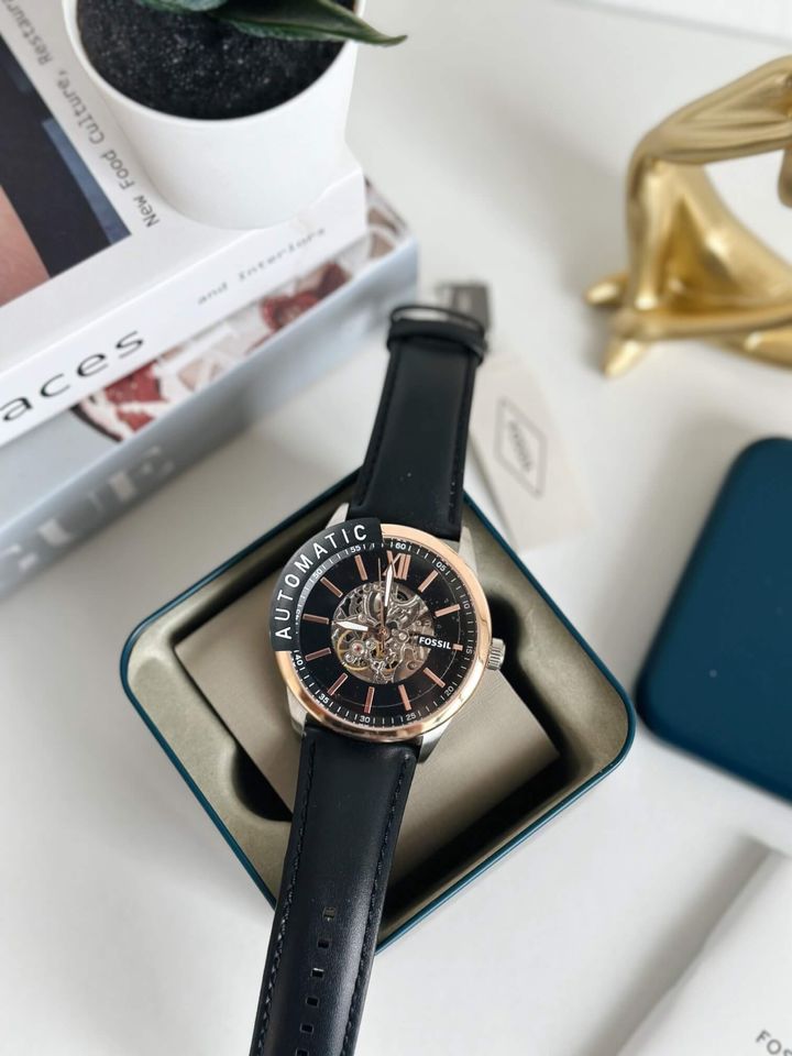 JuzBeauty_JuzBeautyMalaysia_JuzPretty_Authentic_Kbeauty_Malaysia_Skin_Care_Cosmetics_Jbeauty_Health_Care_korean_streetwear_US_Luxury_FOSSIL BQ2383 48mm Flynn Automatic Black Leather Watch 男款手表4