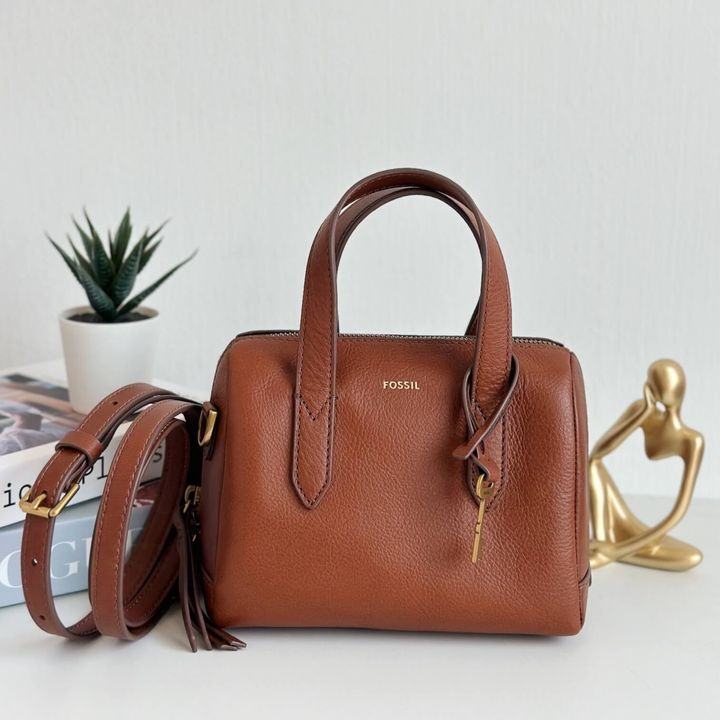JuzBeauty_JuzBeautyMalaysia_JuzPretty_Authentic_Kbeauty_Malaysia_Skin_Care_Cosmetics_Jbeauty_Health_Care_korean_streetwear_US_Luxury_FOSSIL SHB3117210 Sydney Mini Satchel In Brown 迷你波士顿包3