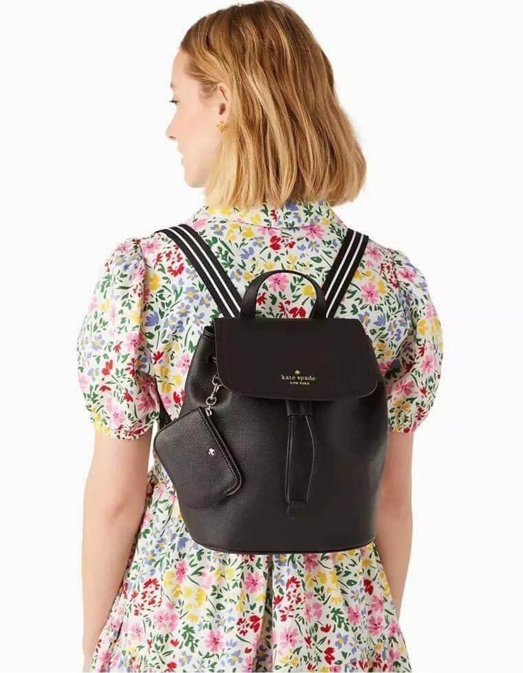 JuzBeauty_JuzBeautyMalaysia_JuzPretty_Authentic_Kbeauty_Malaysia_Skin_Care_Cosmetics_Jbeauty_Health_Care_korean_streetwear_US_Luxury_KATE SPADE KB714 Rosie Medium Flap Backpack In Black 背包3