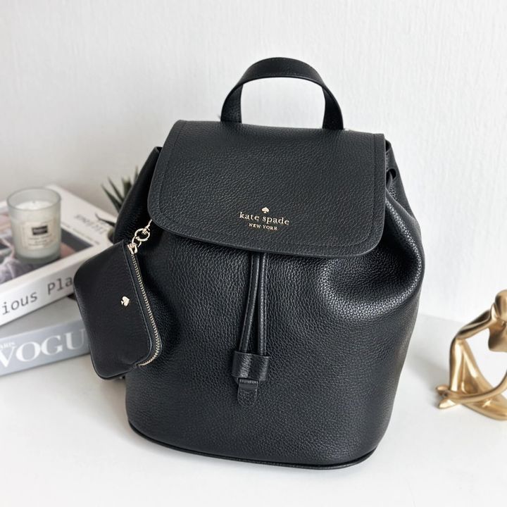 JuzBeauty_JuzBeautyMalaysia_JuzPretty_Authentic_Kbeauty_Malaysia_Skin_Care_Cosmetics_Jbeauty_Health_Care_korean_streetwear_US_Luxury_KATE SPADE KB714 Rosie Medium Flap Backpack In Black 背包2