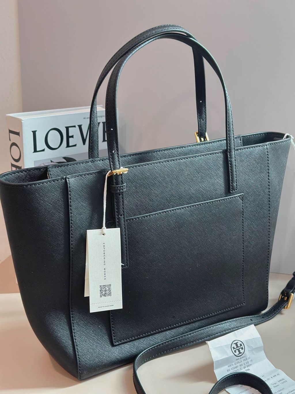 JuzBeauty_JuzBeautyMalaysia_JuzPretty_Authentic_Kbeauty_Malaysia_Skin_Care_Cosmetics_Jbeauty_Health_Care_korean_streetwear_US_Luxury_TORY BURCH 136091 0522 Emerson Small Tote In Black 托特包9