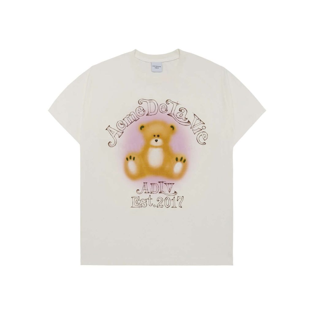 JuzBeauty-JuzBeautyMalaysia-JuzPretty-Authentic-Kbeauty-Malaysia-Skin-Care-Cosmetics-Jbeauty-Health-Care-korean-streetwear-ADLV Blur Stretch Bear Short Sleeve T-Shirt3