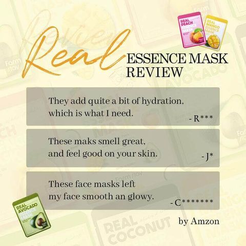 JuzBeauty-JuzBeautyMalaysia-JuzPretty-Authentic-Kbeauty-Malaysia-Skin-Care-Cosmetics-Jbeauty-Health-Care-korean-streetwear-FARMSTAY Real Essence Mask 12 Combo Pack 水果缤纷面膜8