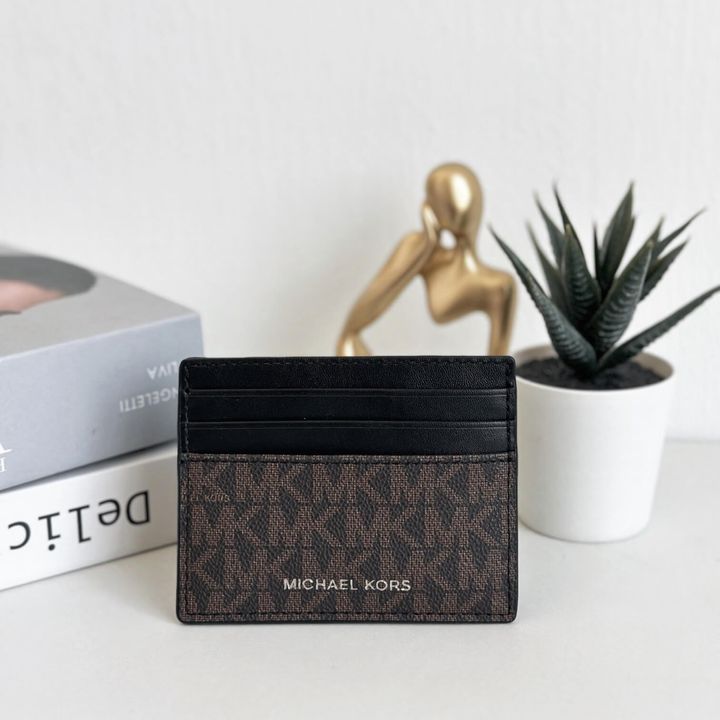 JuzBeauty_JuzBeautyMalaysia_JuzPretty_Authentic_Kbeauty_Malaysia_Skin_Care_Cosmetics_Jbeauty_Health_Care_korean_streetwear_US_Luxury_MICHAEL KORS 36U9LCRD1B Cooper Tall Card Case Brown Black 男士卡包 1