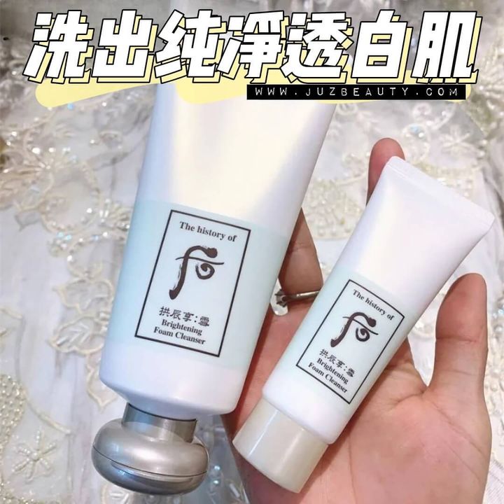 JuzBeauty-JuzBeautyMalaysia-JuzPretty-Authentic-Kbeauty-Malaysia-Skin-Care-Cosmetics-Jbeauty-Health-Care-korean-streetwear-THE HISTORY OF WHOO Gongjinhyang Seol Brightening Foam Cleanser Set WHOO后 拱辰享雪美白洗面奶套盒1