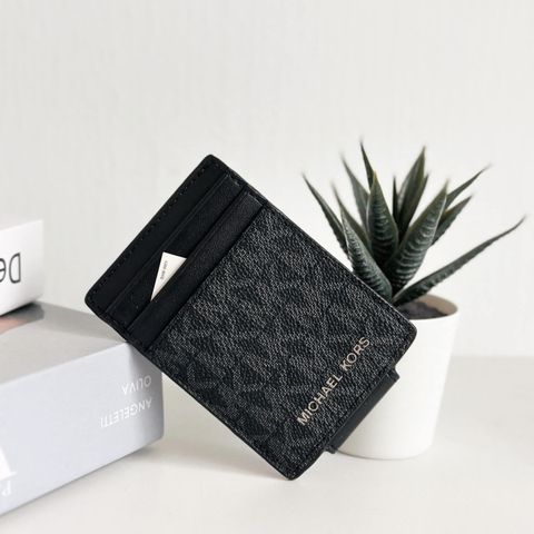 JuzBeauty_JuzBeautyMalaysia_JuzPretty_Authentic_Kbeauty_Malaysia_Skin_Care_Cosmetics_Jbeauty_Health_Care_korean_streetwear_US_Luxury_MICHAEL KORS 36F4LCOD1B Cooper Signature Logo Money Clip Card Case In Black 男款卡包2