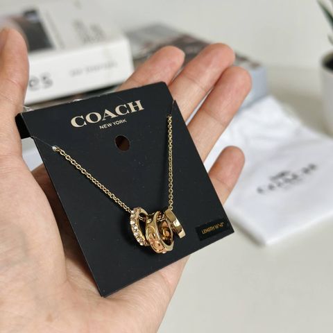 JuzBeauty_JuzBeautyMalaysia_JuzPretty_Authentic_Kbeauty_Malaysia_Skin_Care_Cosmetics_Jbeauty_Health_Care_korean_streetwear_US_Luxury_COACH CI902 Signature Rondell Necklace In Gold 项链1