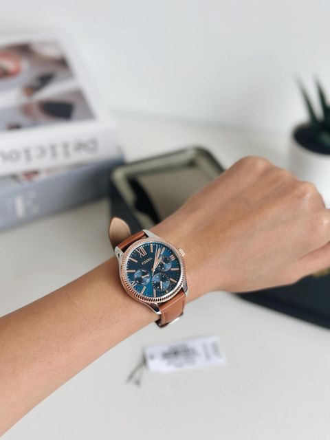 JuzBeauty_JuzBeautyMalaysia_JuzPretty_Authentic_Kbeauty_Malaysia_Skin_Care_Cosmetics_Jbeauty_Health_Care_korean_streetwear_US_Luxury_FOSSIL BQ3765 Rey Multifunction Brown Leather Watch 女款手表2