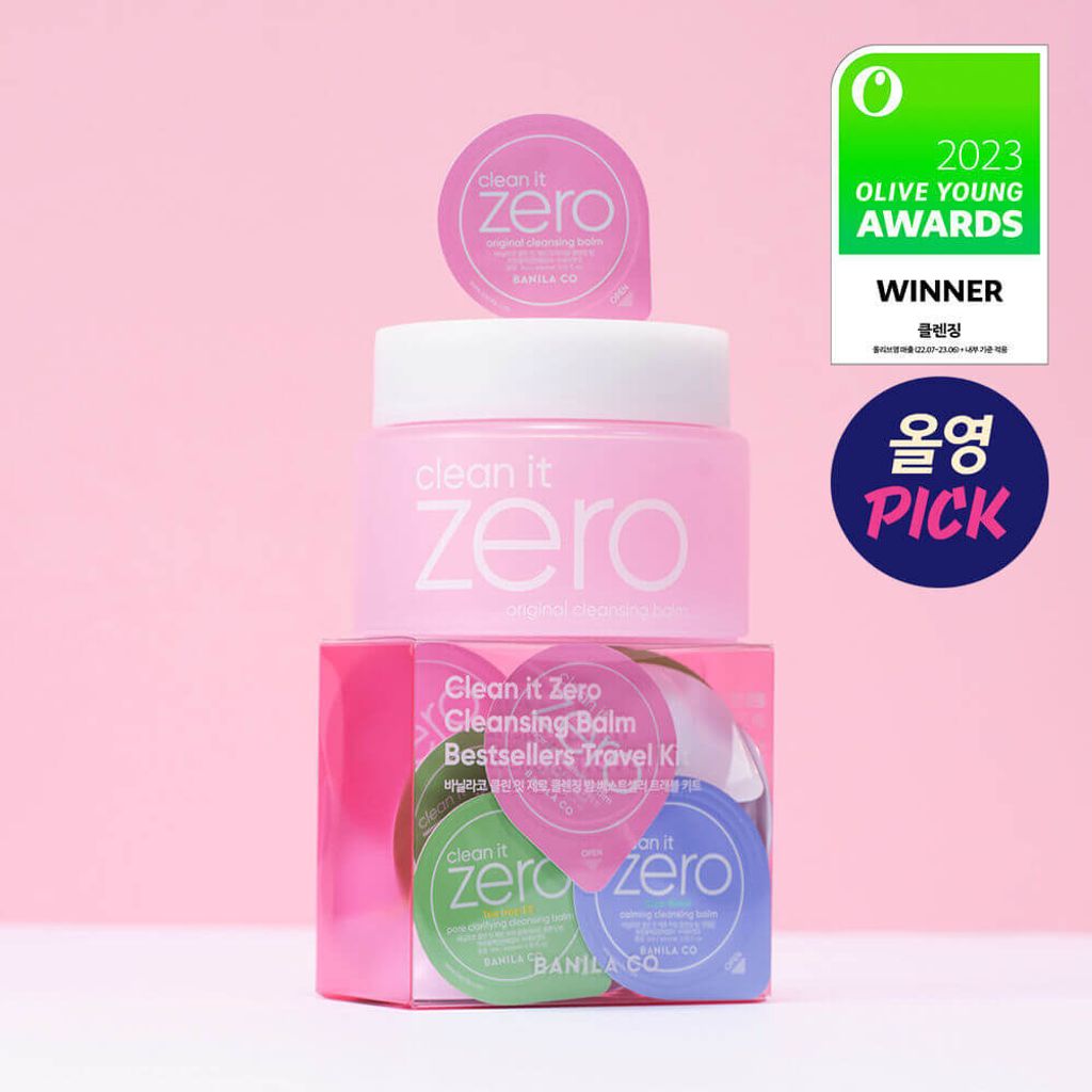 JuzBeauty-JuzBeautyMalaysia-JuzPretty-Authentic-Kbeauty-Malaysia-Skin-Care-Cosmetics-Jbeauty-Health-Care-korean-streetwear-Olive-Young-BANILA CO Clean It Zero Original Cleansing Balm Special Set 零残留温和卸妆膏套盒4