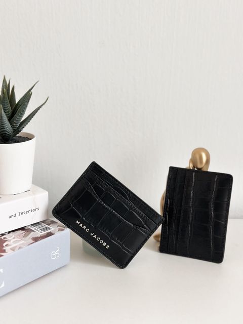 JuzBeauty_JuzBeautyMalaysia_JuzPretty_Authentic_Kbeauty_Malaysia_Skin_Care_Cosmetics_Jbeauty_Health_Care_korean_streetwear_US_Luxury_MARC JACOBS S149L01RE22-001 Croc Card Case In Black 卡包5