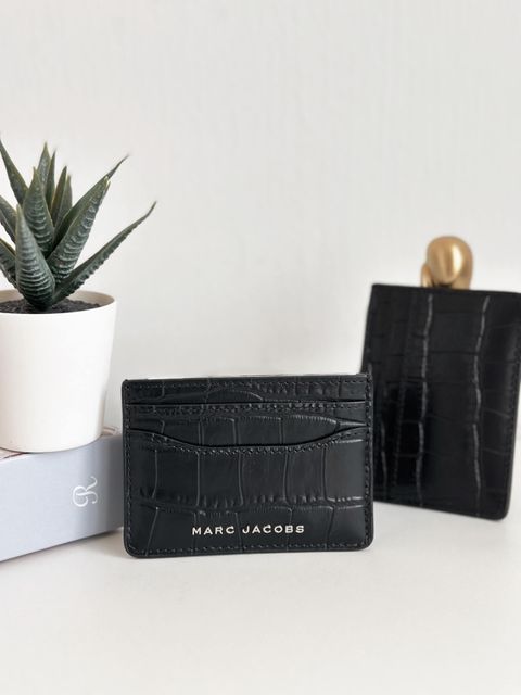 JuzBeauty_JuzBeautyMalaysia_JuzPretty_Authentic_Kbeauty_Malaysia_Skin_Care_Cosmetics_Jbeauty_Health_Care_korean_streetwear_US_Luxury_MARC JACOBS S149L01RE22-001 Croc Card Case In Black 卡包4