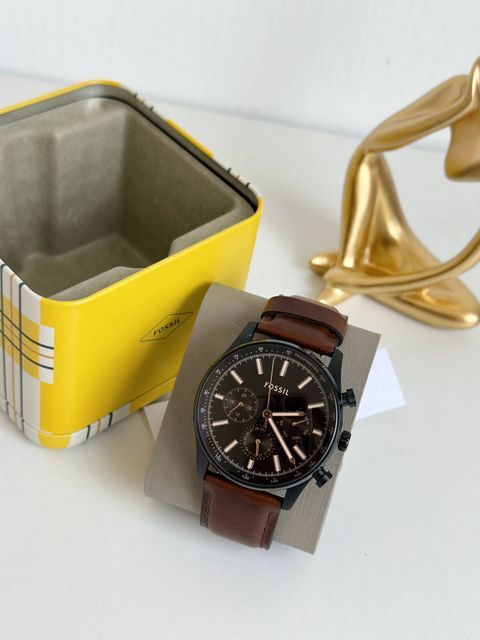 JuzBeauty_JuzBeautyMalaysia_JuzPretty_Authentic_Kbeauty_Malaysia_Skin_Care_Cosmetics_Jbeauty_Health_Care_korean_streetwear_US_Luxury_FOSSIL BQ2457 Sullivan Multifunction Brown Leather Watch 男款手表3