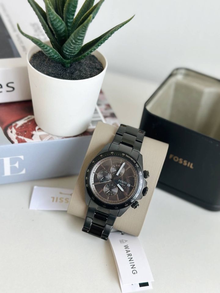 JuzBeauty_JuzBeautyMalaysia_JuzPretty_Authentic_Kbeauty_Malaysia_Skin_Care_Cosmetics_Jbeauty_Health_Care_korean_streetwear_US_Luxury_FOSSIL BQ2875 Autocross Multifunction Black Stainless Steel Watch 男款手表1
