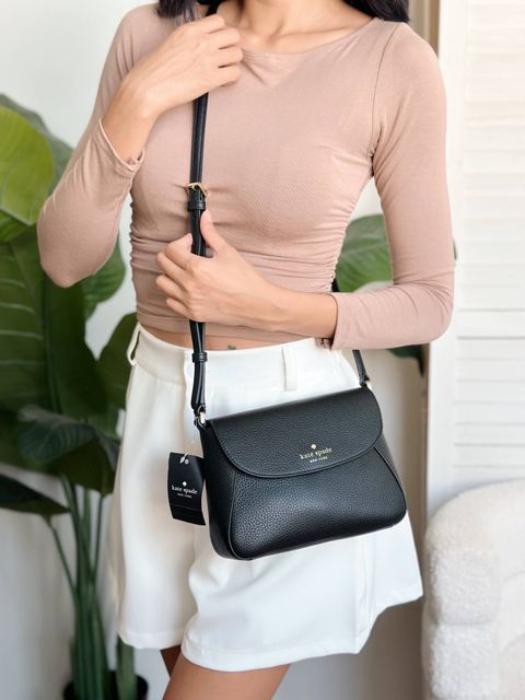 JuzBeauty_JuzBeautyMalaysia_JuzPretty_Authentic_Kbeauty_Malaysia_Skin_Care_Cosmetics_Jbeauty_Health_Care_korean_streetwear_US_Luxury_KATE SPADE KF364 Monica Mini Flap Crossbody In Black 斜挎包9