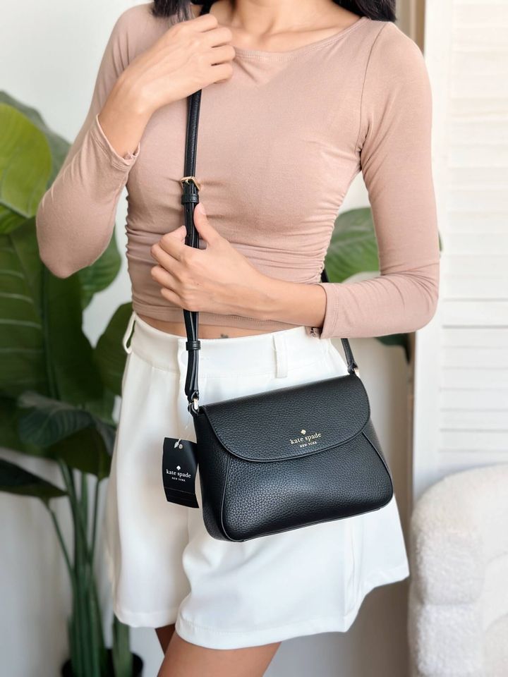 JuzBeauty_JuzBeautyMalaysia_JuzPretty_Authentic_Kbeauty_Malaysia_Skin_Care_Cosmetics_Jbeauty_Health_Care_korean_streetwear_US_Luxury_KATE SPADE KF364 Monica Mini Flap Crossbody In Black 斜挎包9