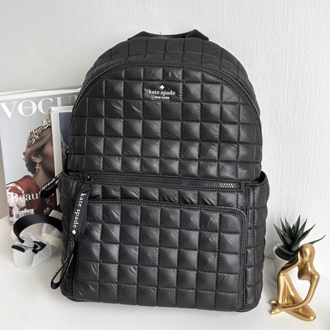 JuzBeauty_JuzBeautyMalaysia_JuzPretty_Authentic_Kbeauty_Malaysia_Skin_Care_Cosmetics_Jbeauty_Health_Care_korean_streetwear_US_Luxury_KATE SPADE KH404 Camden Quilted Large Backpack In Black 背包2